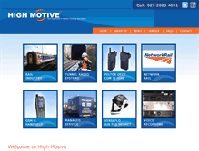 Tablet Screenshot of highmotive.co.uk